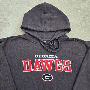 University Of Georgia Mens Size L Embroided Graphic Print University Hoodie